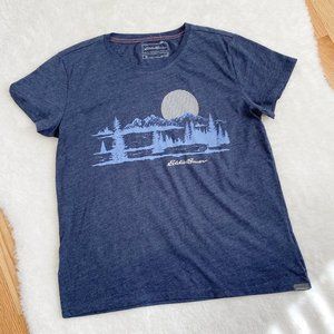 Eddie Bauer, NWOT, Women's Short Sleeve Outdoors Graphic T-Shirt, Blue, Size S